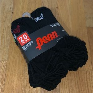 Penn brand black ankle socks